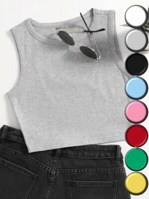 Blusa Cropped Regata Soltinha Tank Tee Cores - No Sense