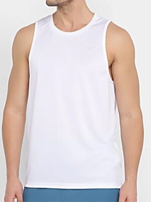 Camiseta Regata Branco Lisa Sem Estampa